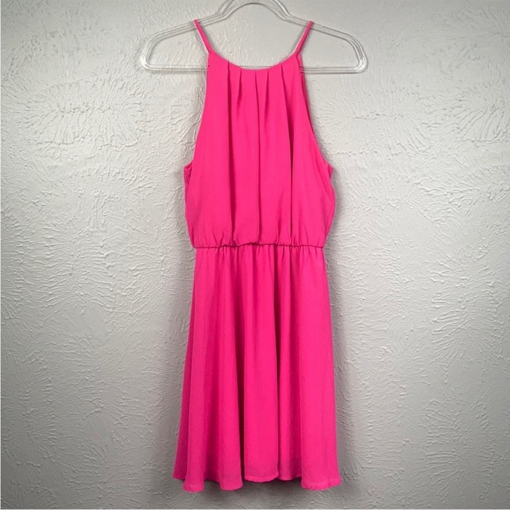 LUSH Hot Pink Mini Dress Size Medium